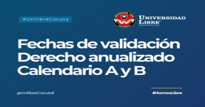 Fechas de validación Derecho anualizado Calendario A y B