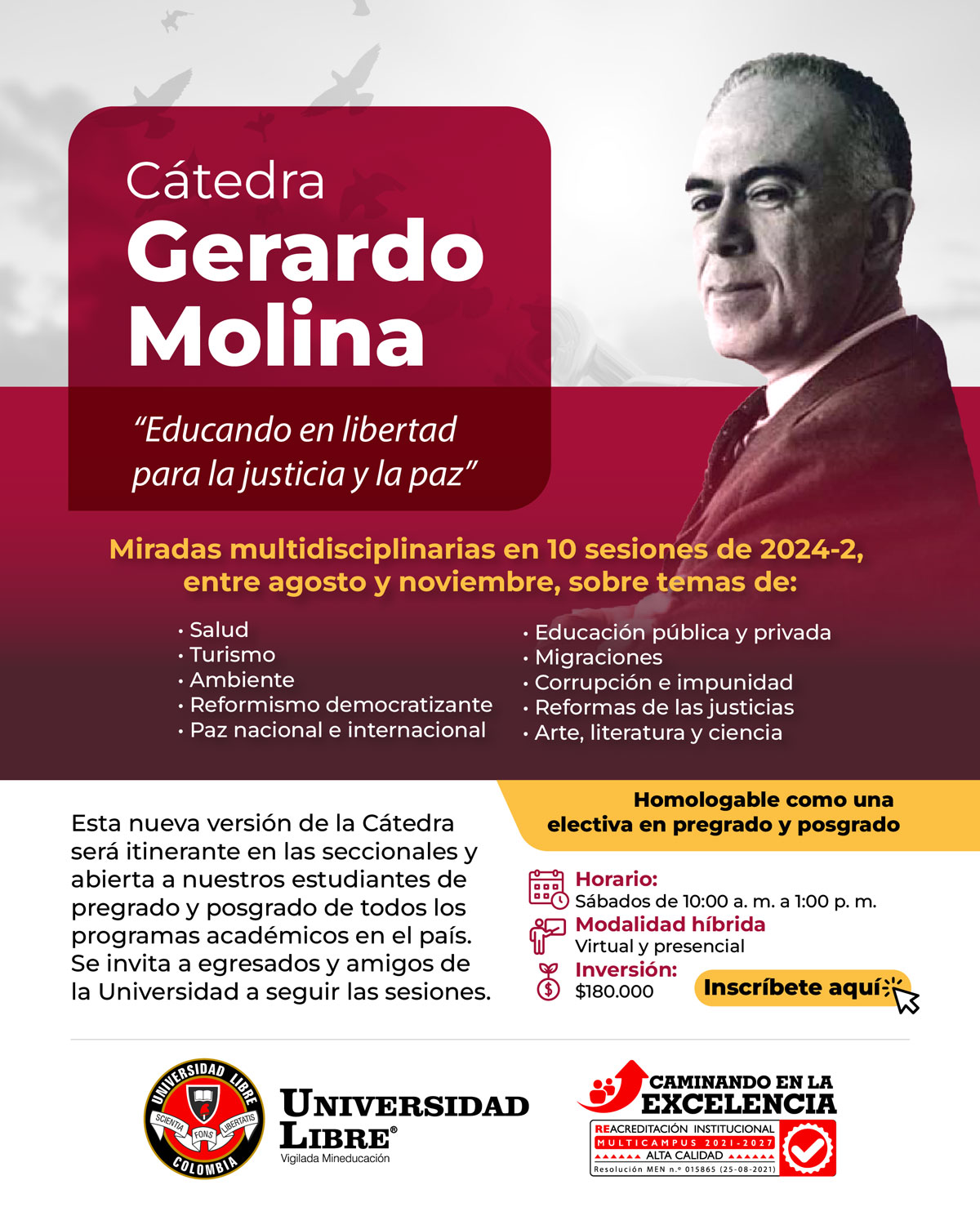 Catedra Gerardo Molina 2024