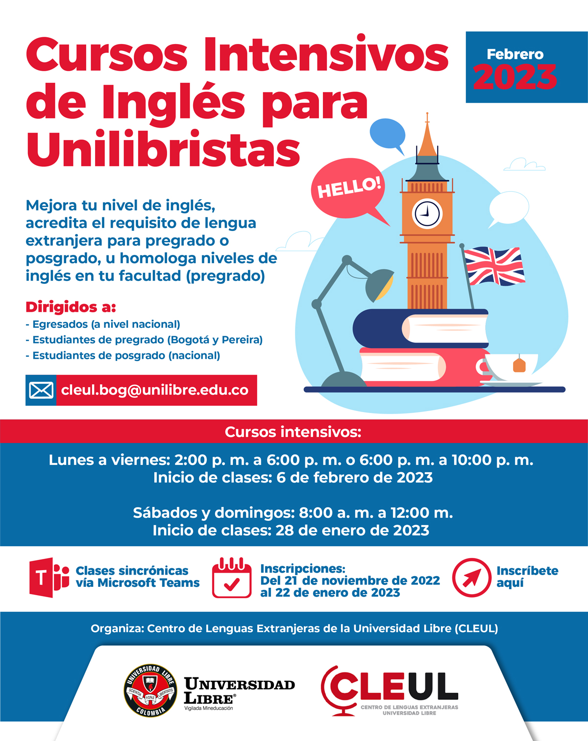 Cursos Intensivos de ingles 2023