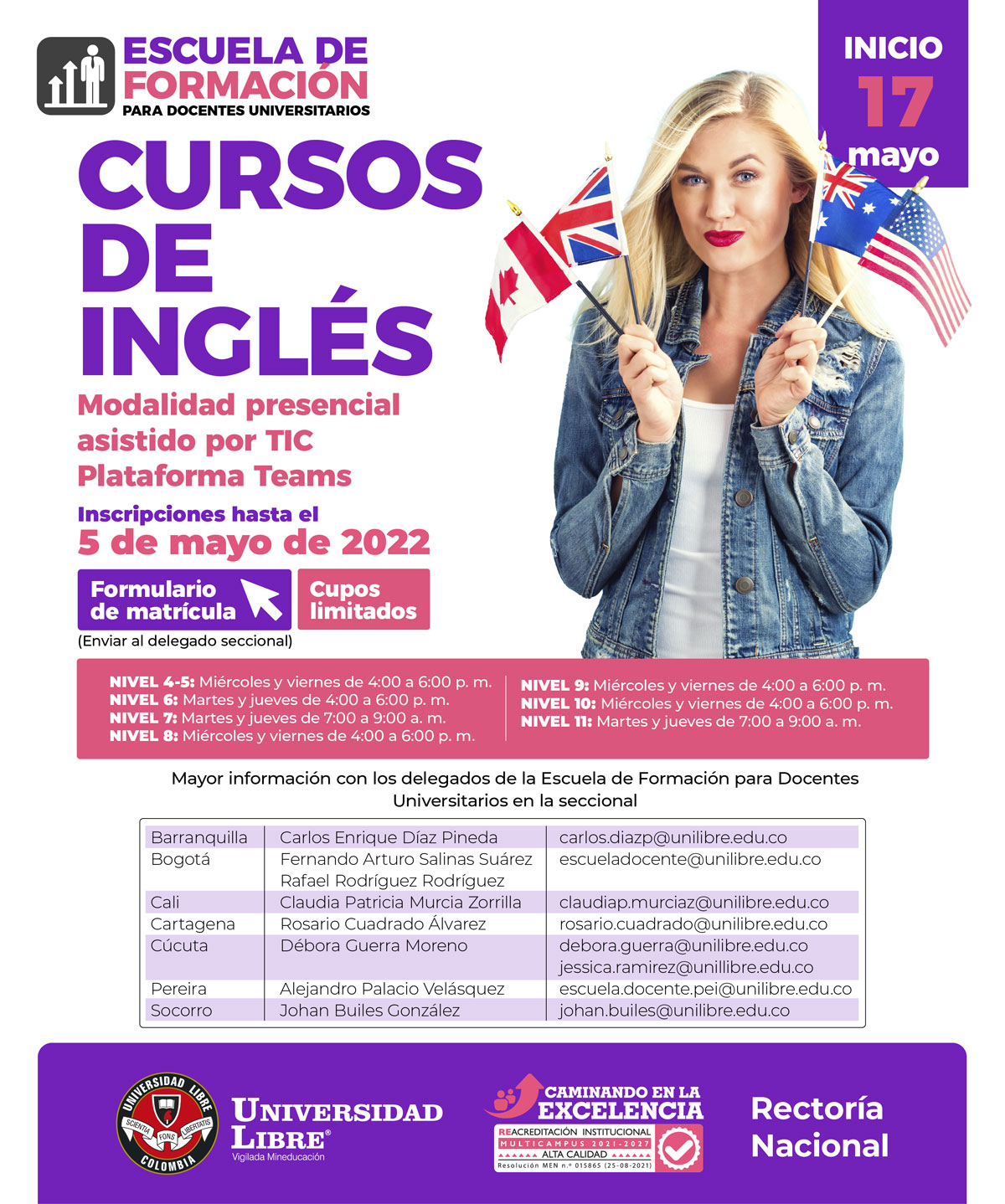 Cursos de ingles MAYO 2022